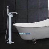 Interior Blue Free Standing Tub Faucet